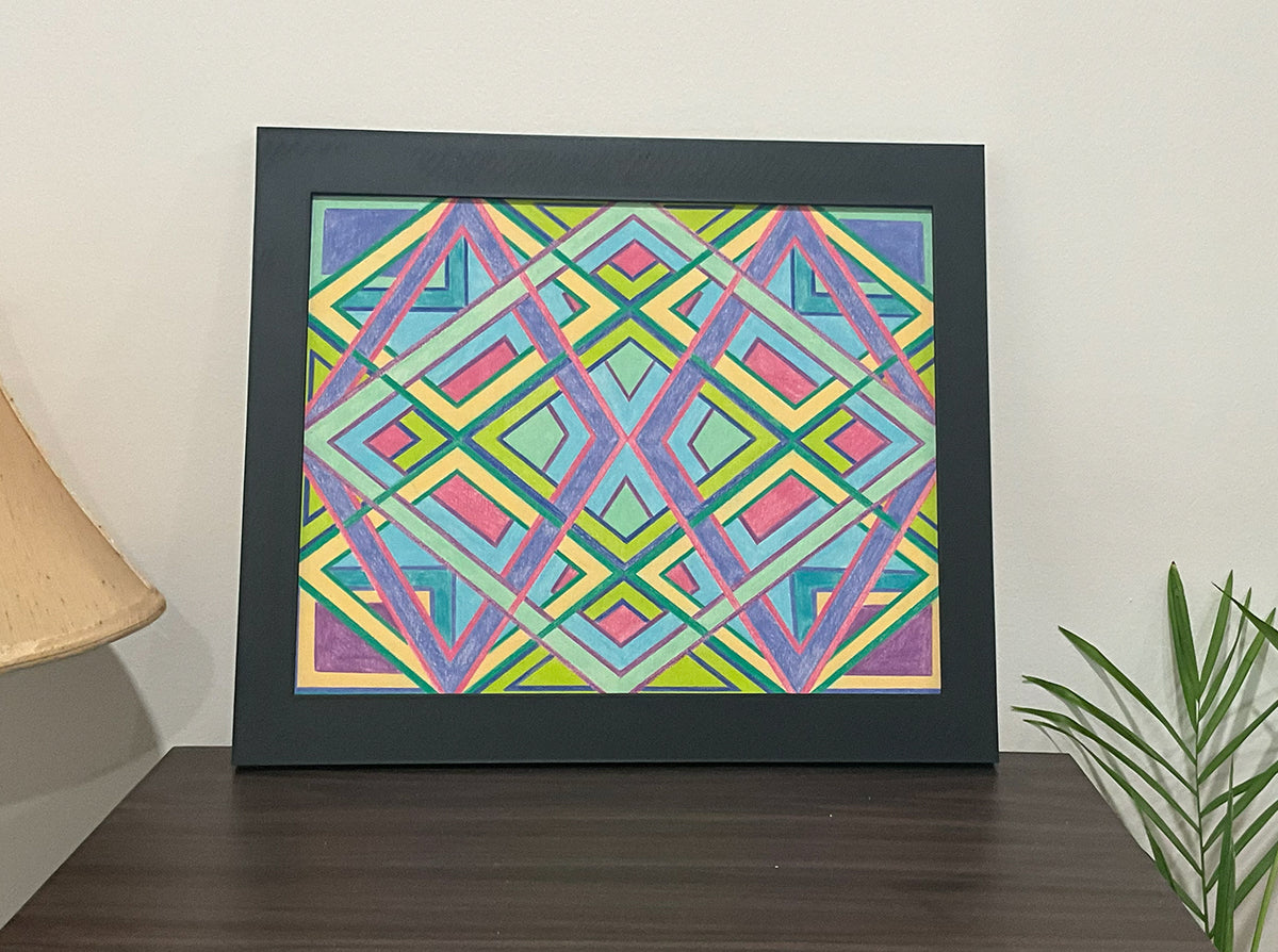 Geometric Wall Art - Collection 3 No.14 - 33.5x39.5cm