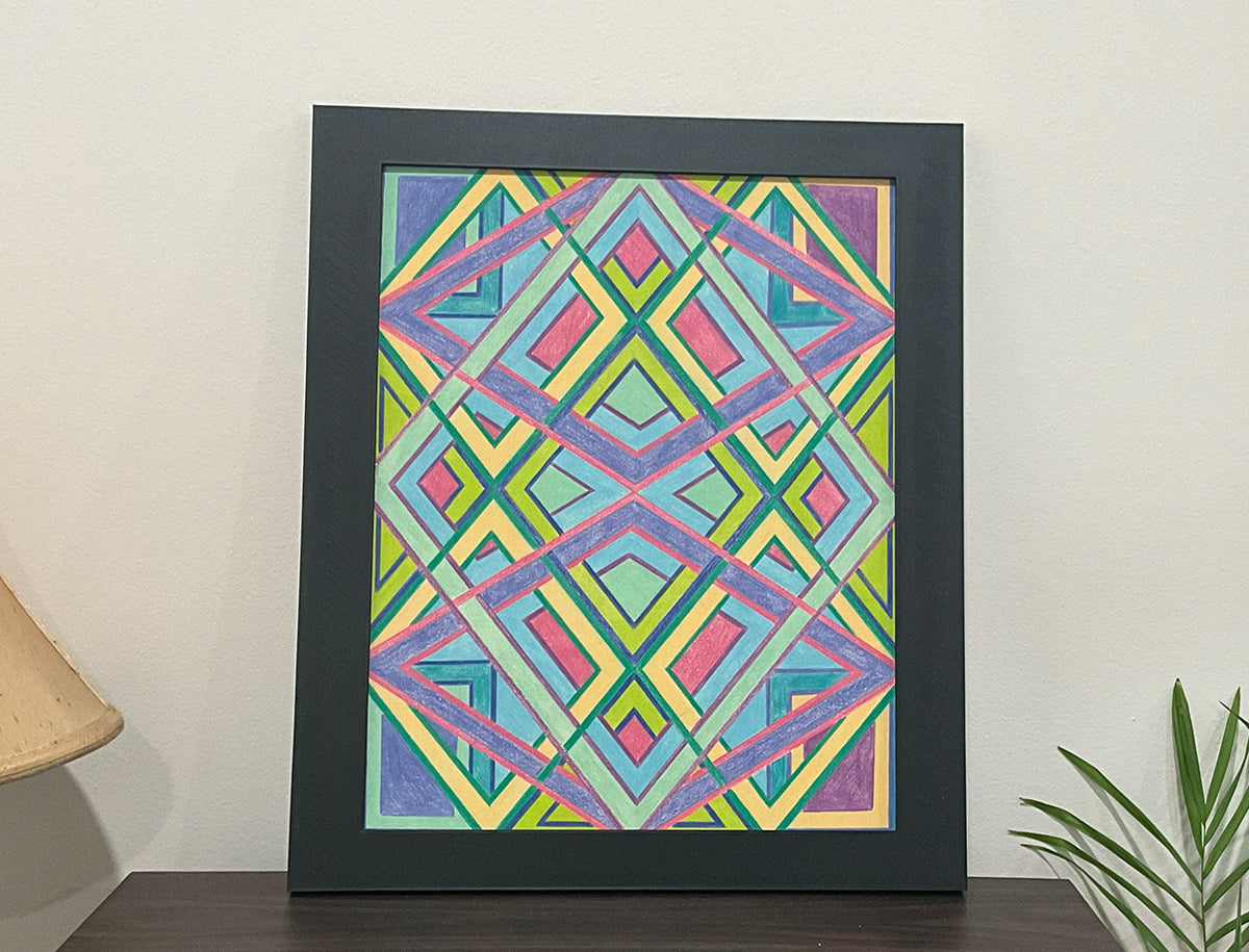 Geometric Wall Art - Collection 3 No.14 - 33.5x39.5cm