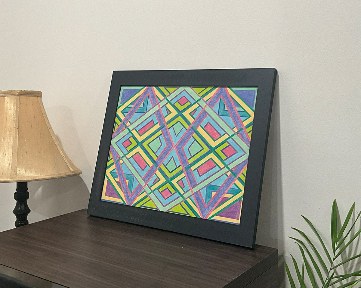 Geometric Wall Art - Collection 3 No.14 - 33.5x39.5cm
