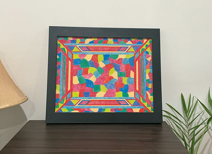 Geometric Wall Art - Collection 3 No.21 - 33.5x39.5cm