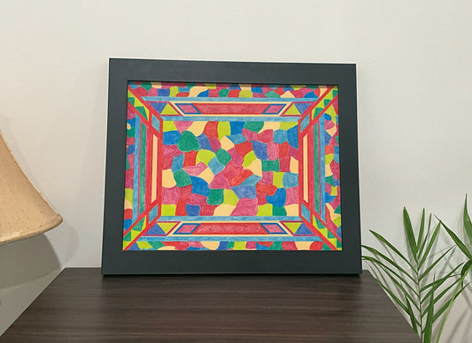 Geometric Wall Art - Collection 3 No.21 - 33.5x39.5cm