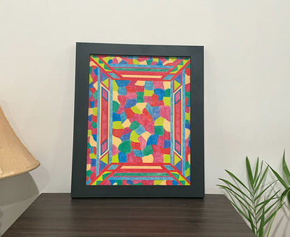 Geometric Wall Art - Collection 3 No.21 - 33.5x39.5cm