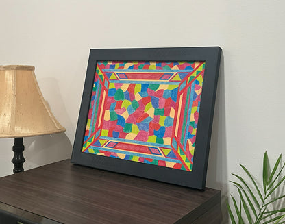 Geometric Wall Art - Collection 3 No.21 - 33.5x39.5cm