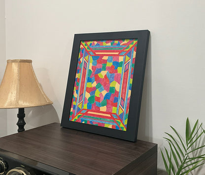 Geometric Wall Art - Collection 3 No.21 - 33.5x39.5cm