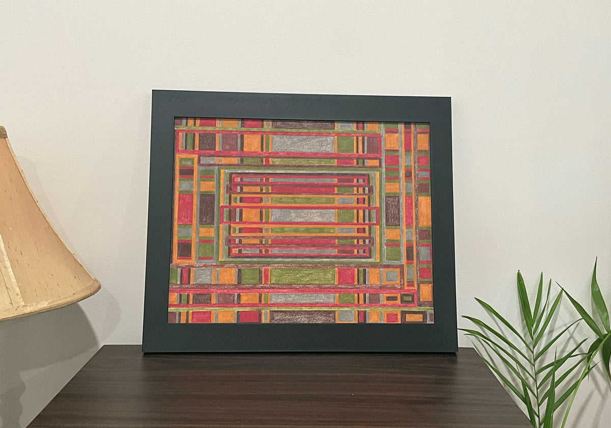 Geometric Wall Art - Collection 3 No.9 - 33.5x39.5cm