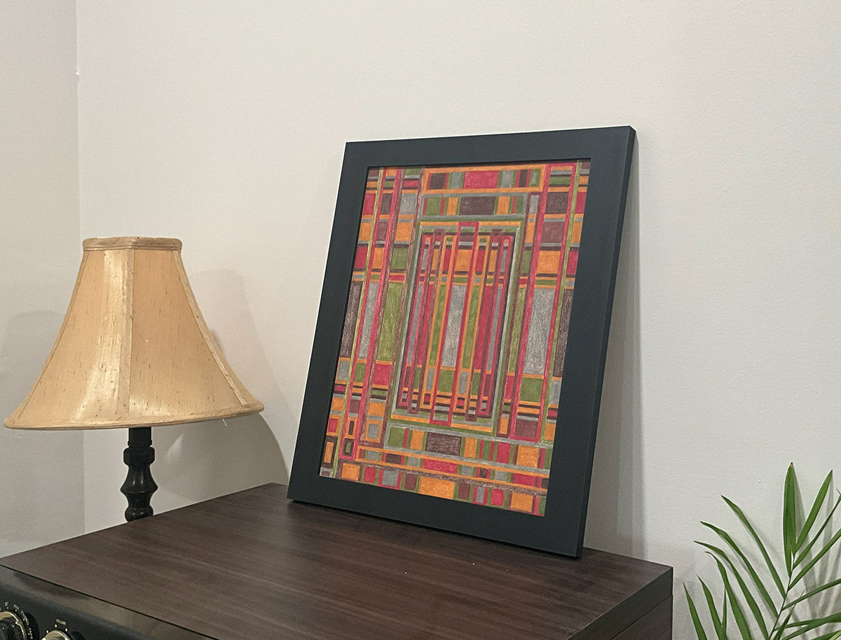 Geometric Wall Art - Collection 3 No.9 - 33.5x39.5cm