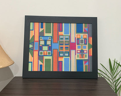 Geometric Wall Art - Collection 4 No.10 - 33.5x39.5cm
