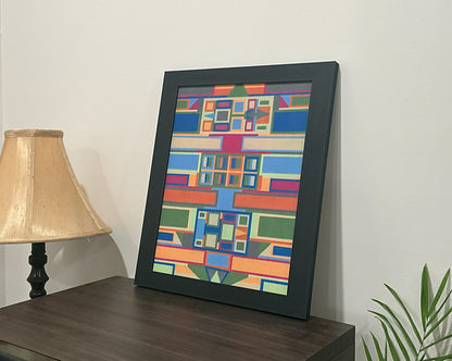 Geometric Wall Art - Collection 4 No.10 - 33.5x39.5cm