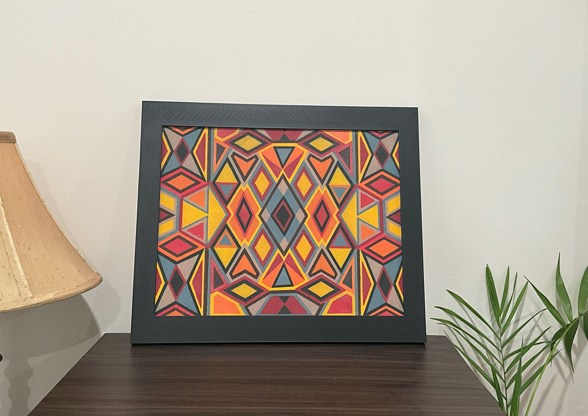 Geometric Wall Art - Collection 4 No.14 - 33.5x39.5cm