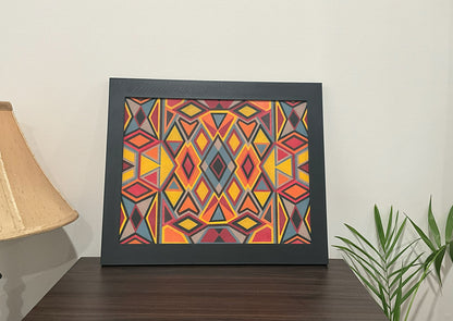 Geometric Wall Art - Collection 4 No.14 - 33.5x39.5cm