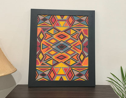 Geometric Wall Art - Collection 4 No.14 - 33.5x39.5cm