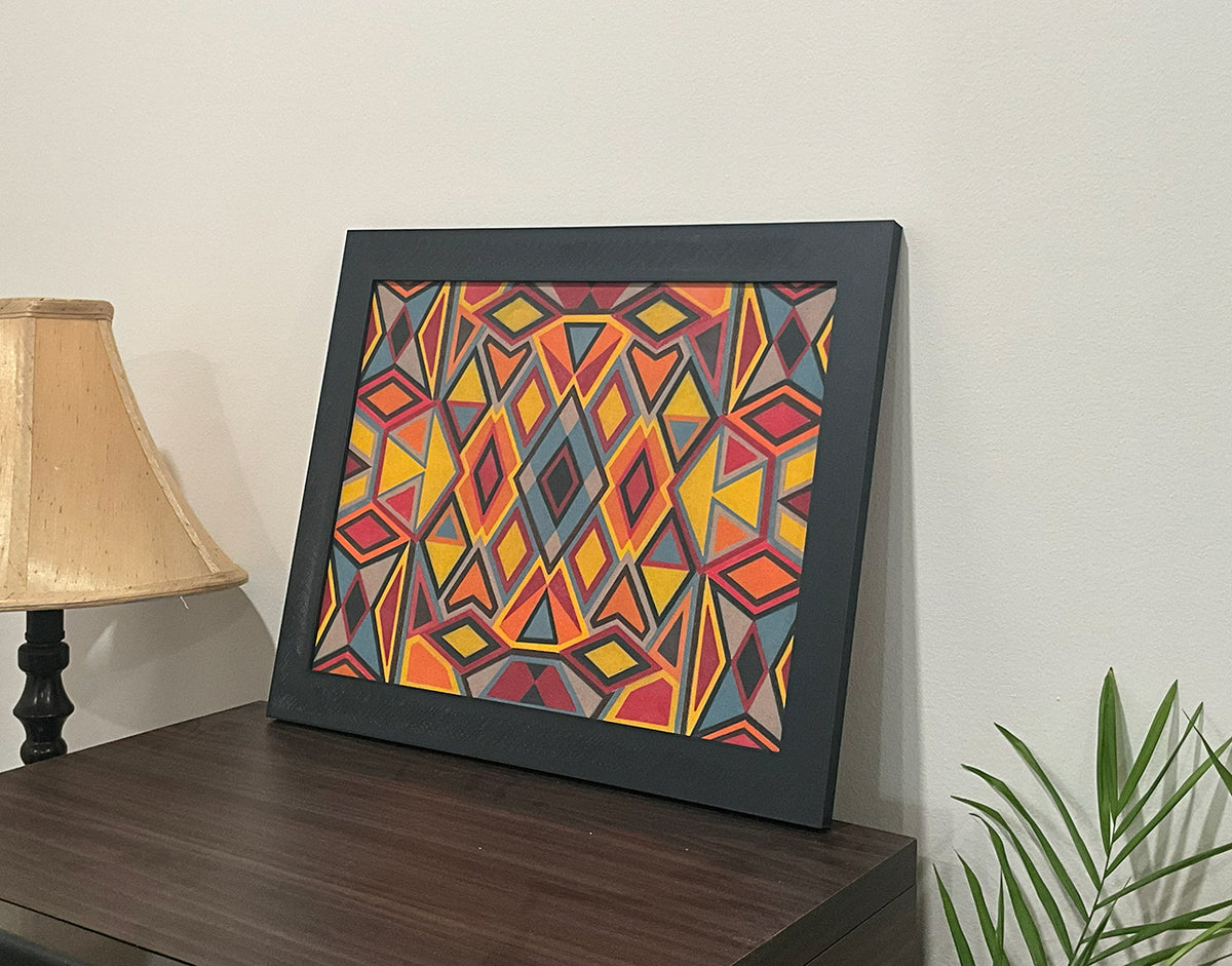 Geometric Wall Art - Collection 4 No.14 - 33.5x39.5cm