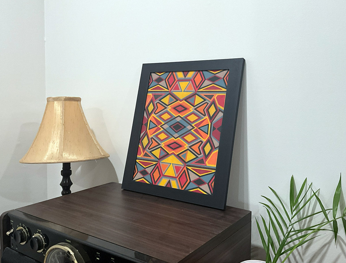 Geometric Wall Art - Collection 4 No.14 - 33.5x39.5cm