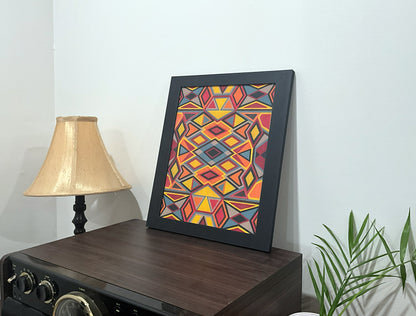 Geometric Wall Art - Collection 4 No.14 - 33.5x39.5cm