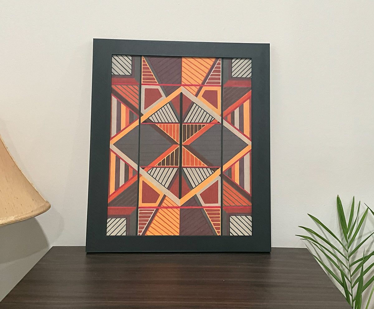 Geometric Wall Art - Collection 4 No.15 - 33.5x39.5cm