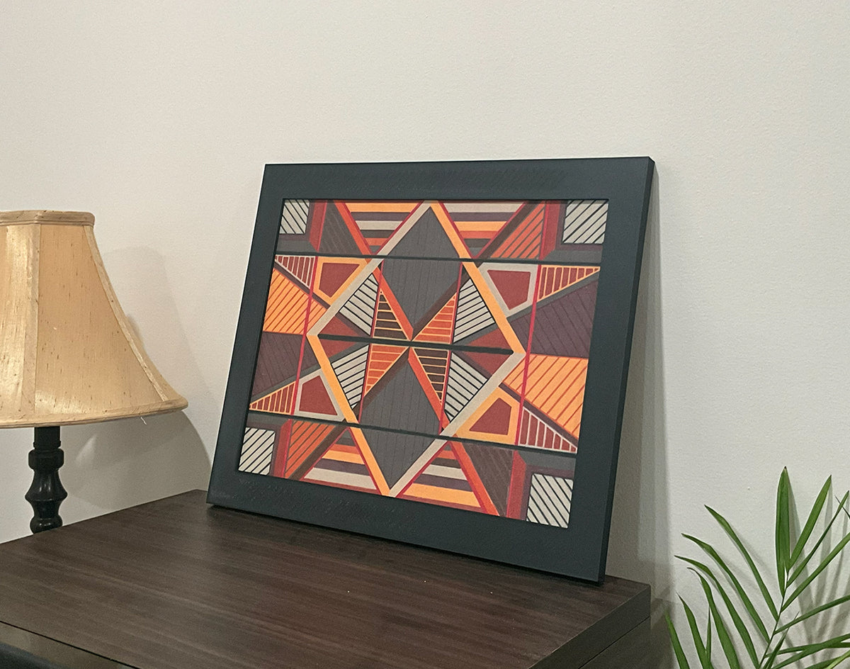 Geometric Wall Art - Collection 4 No.15 - 33.5x39.5cm