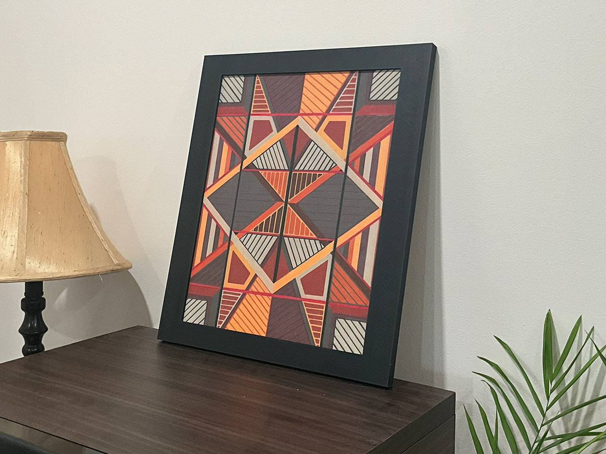 Geometric Wall Art - Collection 4 No.15 - 33.5x39.5cm