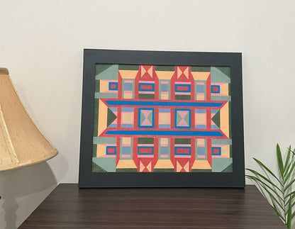 Geometric Wall Art - Collection 4 No.8 - 33.5x39.5cm
