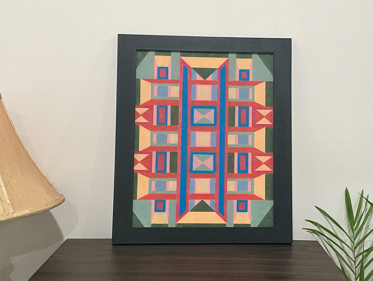 Geometric Wall Art - Collection 4 No.8 - 33.5x39.5cm