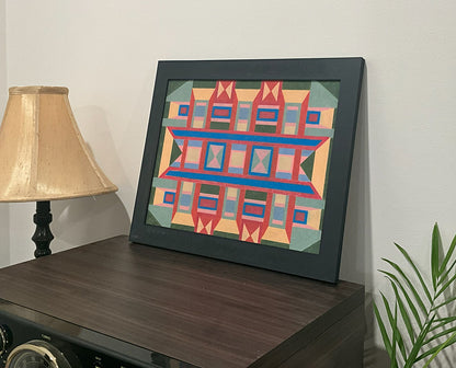 Geometric Wall Art - Collection 4 No.8 - 33.5x39.5cm