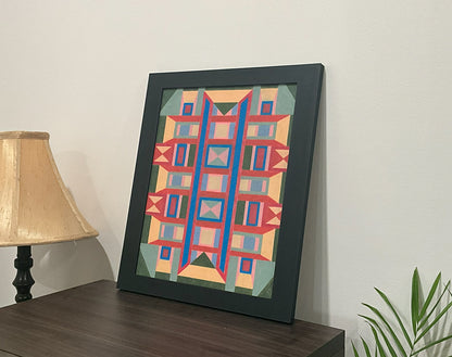 Geometric Wall Art - Collection 4 No.8 - 33.5x39.5cm